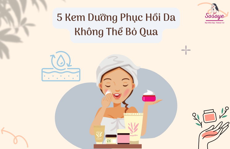 5 Kem Dưỡng Phục Hồi Da Không Thể Bỏ Qua